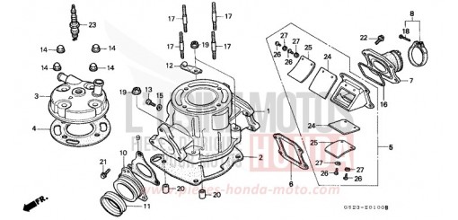 CYLINDRE/CULASSE CR80RM de 1991
